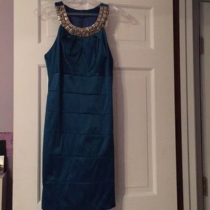 B. Darlin Dark Teal Party Dress